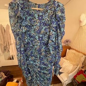 Blue floral Zara dress
